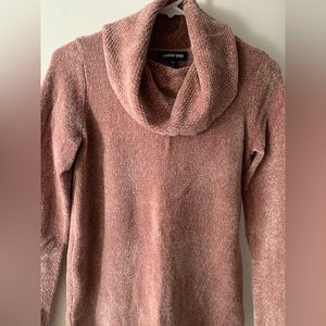 New - Lands End - Lovely rose color cowl sweater - XS